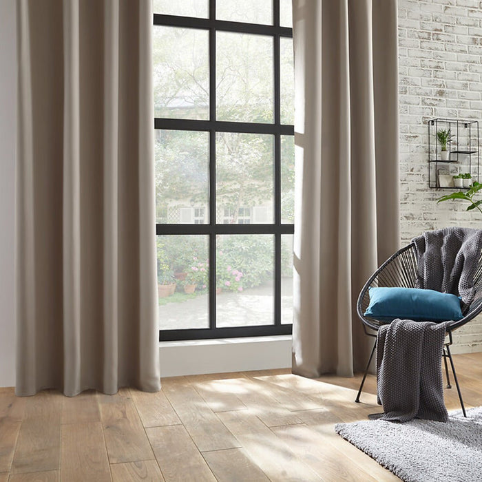 ODELIE - 2 stk. Mørklægningsgardin, Latte Beige – mørklægningsgardin