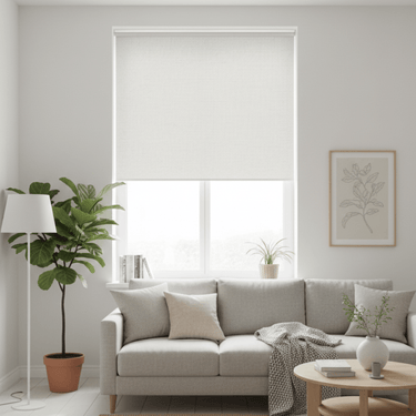 Rullegardin uden boring, Lysdæmpende (Hvid) - EasyGardin