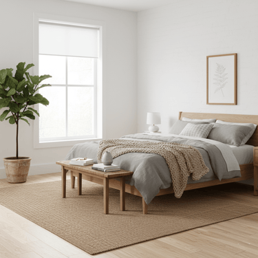 Rullegardin uden boring, Lysdæmpende (Hvid) - EasyGardin